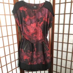 Cute Hi-Low Short Black And Red Dress